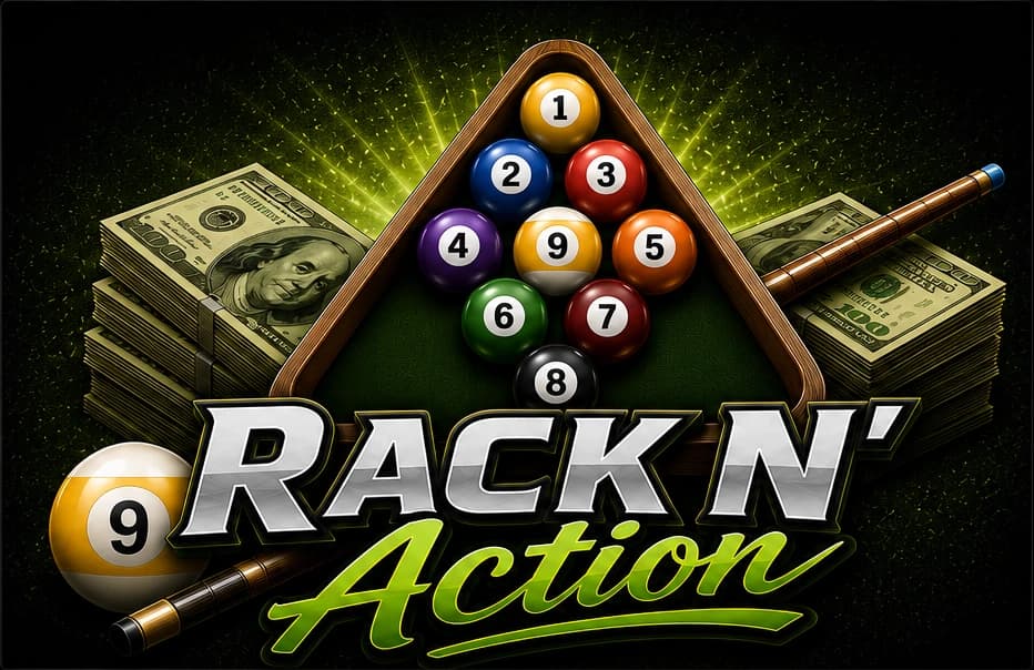 Rack N' Action — rack, cash, and cues